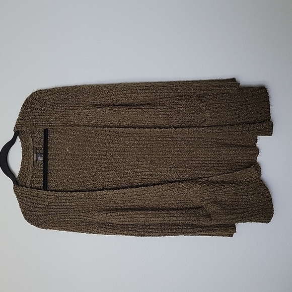 Forever 21 casual green crochet knit cardigan - Picture 1 of 6